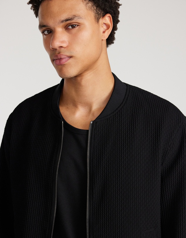 Calibre - Textured Bomber Jacket Black