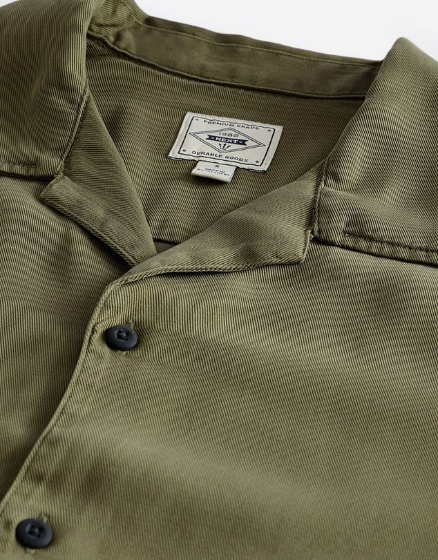 NEXT - Tencel™ Lyocell Short Sleeve Shirt with Cuban Collar