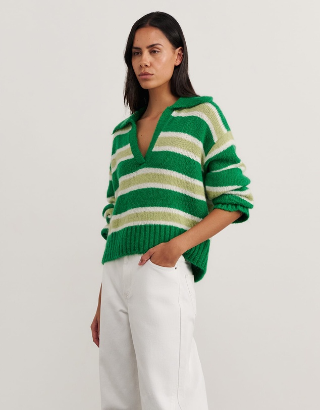 Jag - Lily Collared Knit