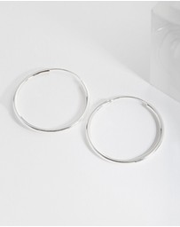 Lovisa - Sterling Silver Thick Hoop Earrings