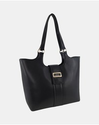 Milleni - Milleni Ladies Vegan Leather Fashion Caryall Tote Bag