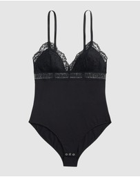 Polo Ralph Lauren - Love Collection Ribbed Cotton Blend Triangle Bodysuit