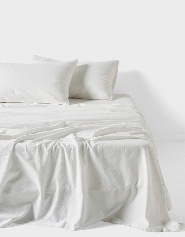 Linen House - Flannelette Plain-Dyed Sheet Set