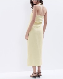 UNISON - Linen Halter Dress