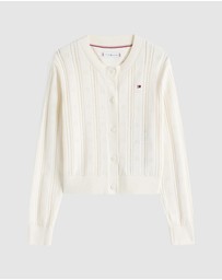Tommy Hilfiger - Pointelle Relaxed Cardigan - Teens