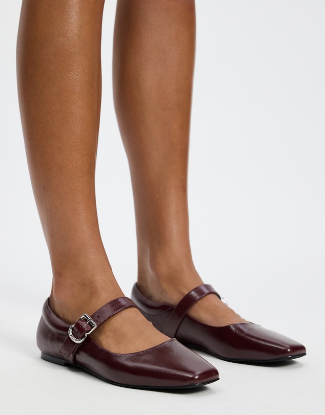 Atmos&Here - Juniper Leather Ballet Flats
