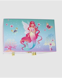 Pink Poppy - Shimmering Mermaid Medium Musical Jewellery Box