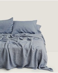 Carlotta + Gee - 100% Linen Flat Sheet
