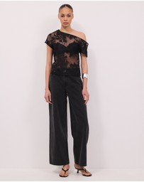 Calli - Elara Off The Shoulder Sheer Top
