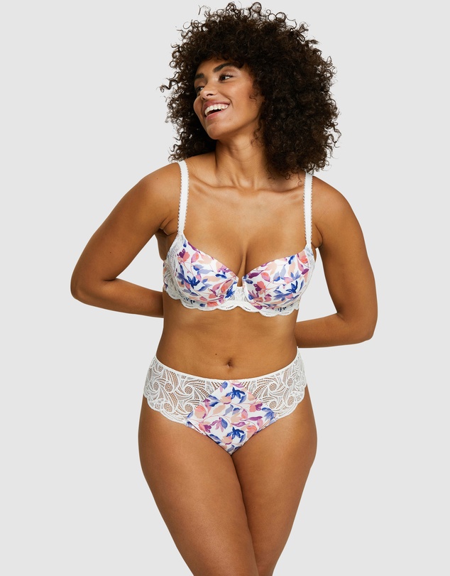 Sans Complexe - Ariane Fantaisy Microfibre & Lace Bikini Brief