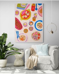 Inka Arthouse - A Colourful Platter by Kartika Parmita Art Print