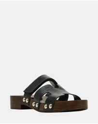 Steve Madden - Canal Black Patent Sandals