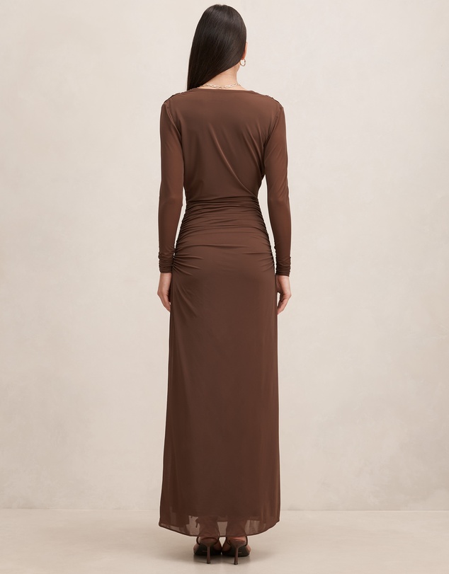 Forever New - Amara Draped Mesh Maxi Dress