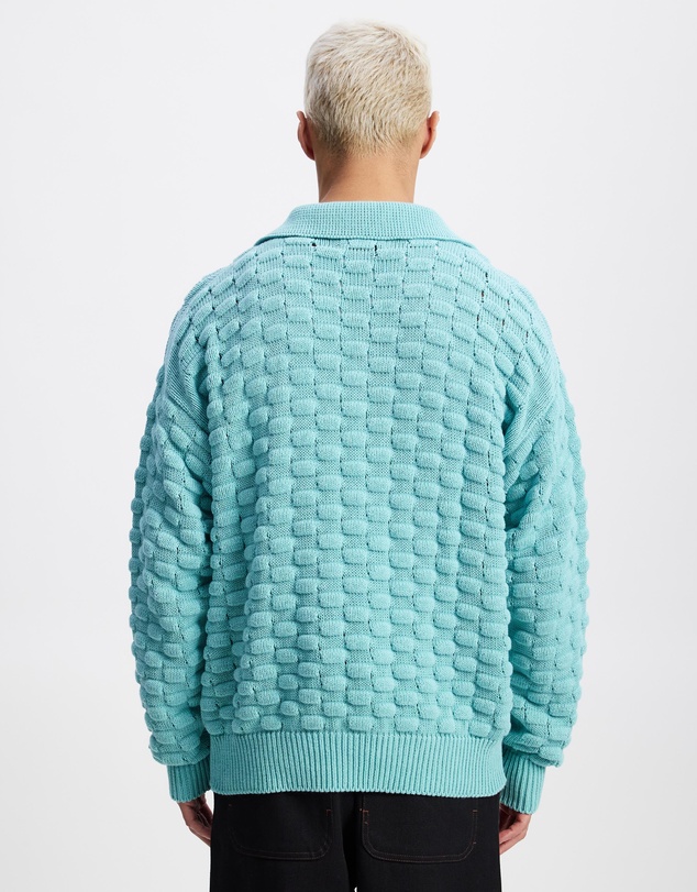 Bonsai - Bubble Knit Polo Oversize Fit