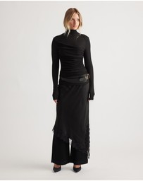 Decjuba - Alicia High Neck Long Sleeve Top