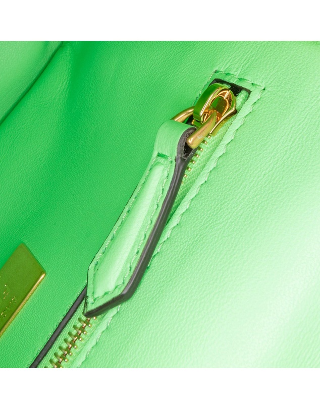 Pre-Loved by Azura Reborn - Pre-Loved Zucca Embossed Leather Chain Midi Baguette