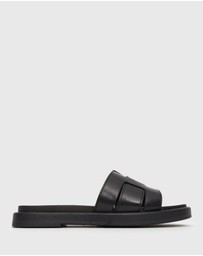 Betts - Bella Leather Flat Slides