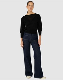 SACHA DRAKE - Chloe 3/4 Sleeve Knit Top