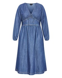 City Chic - Emelia Denim Midi Dress