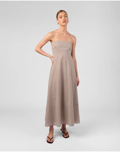 MVN - Gingham Maxi Dress