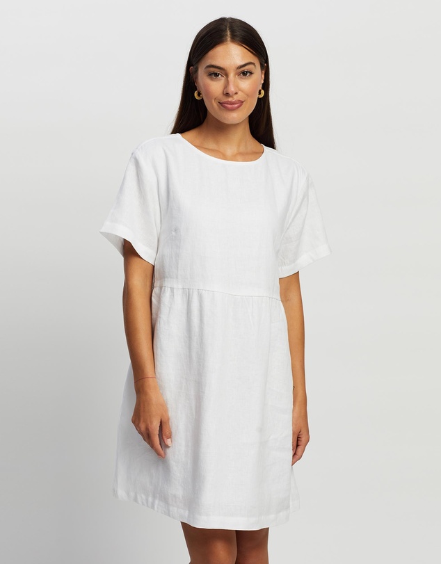 White By FTL - Zavi Linen Dress