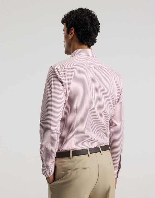 Calibre - Stretch Sateen Stripe Shirt Pink