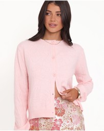 Petal & Pup - Fauna Tonal Floral Cardigan - Pink