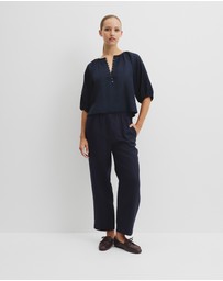 Country Road - Organically Grown Linen Tapered Jogger