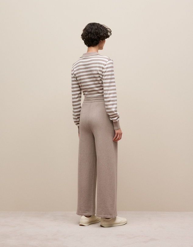 Trenery - Cotton Cashmere Knit Pant in Cinder