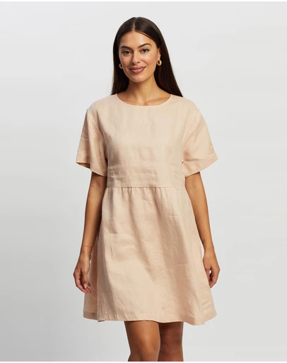 White By FTL - Zavi Linen Dress