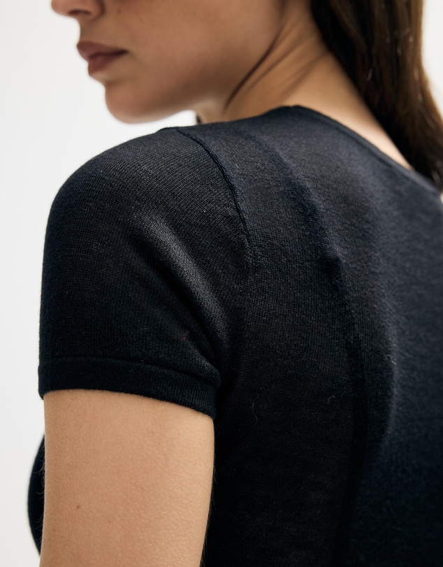 Minima Esenciales - Renna Lyocell Silk Blend Sheer Tee