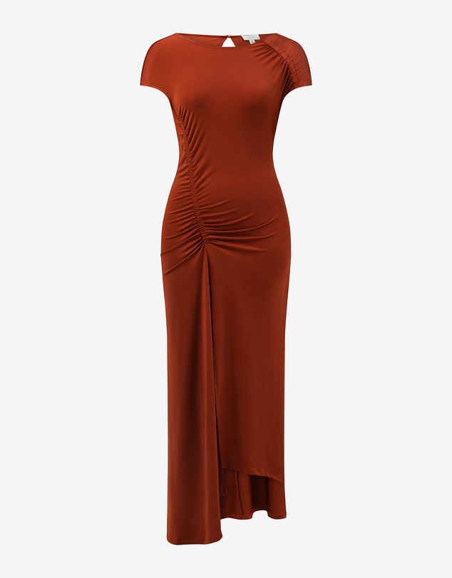Forcast - Kim Asymmetric Ruched Dress