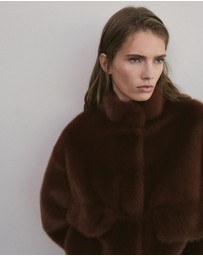 M.N.G - Faux-Fur Jacket With Pockets