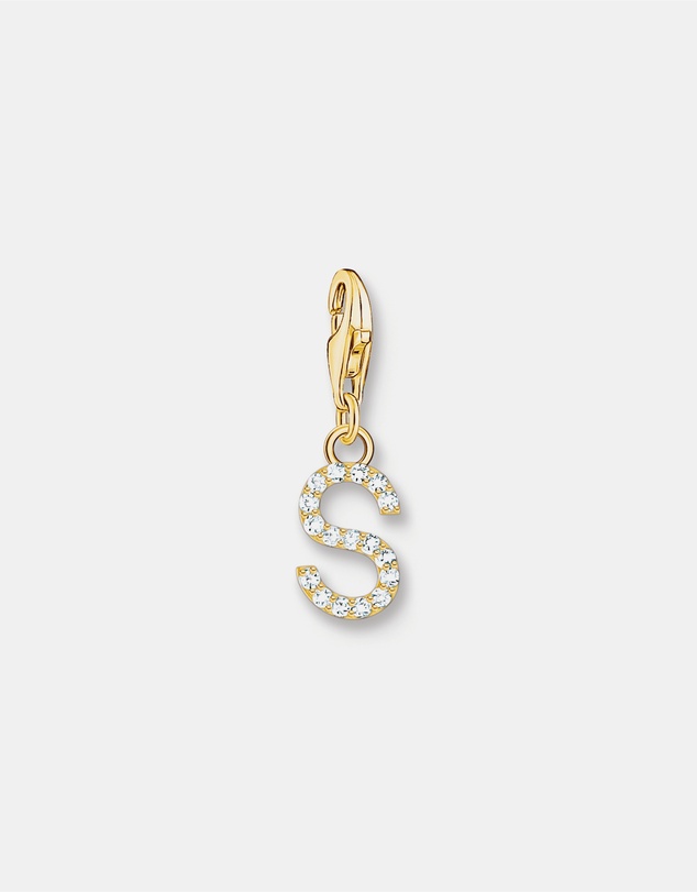 THOMAS SABO - Charm Pendant Letter S Gold Plated