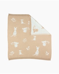 Living Textiles - Pram Knitted Blanket - Australiana