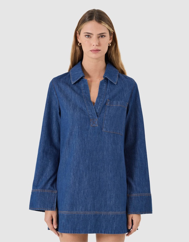 Rolla's - Marfa Tunic - Blue Smoke