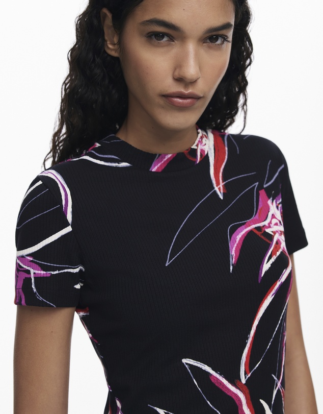 Desigual - Abstract floral T-shirt