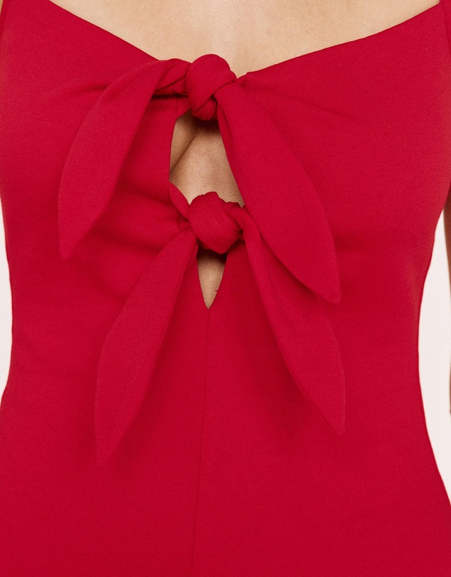 MINKPINK - Delilah Midi Tie Front Dress