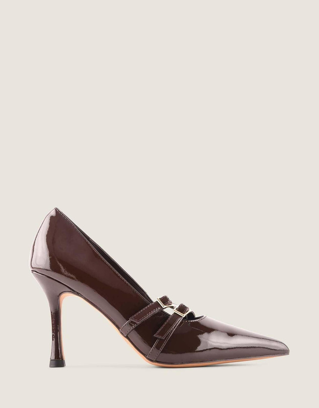 Shelly Shen - Jagger High Heel Pumps Brown Patent