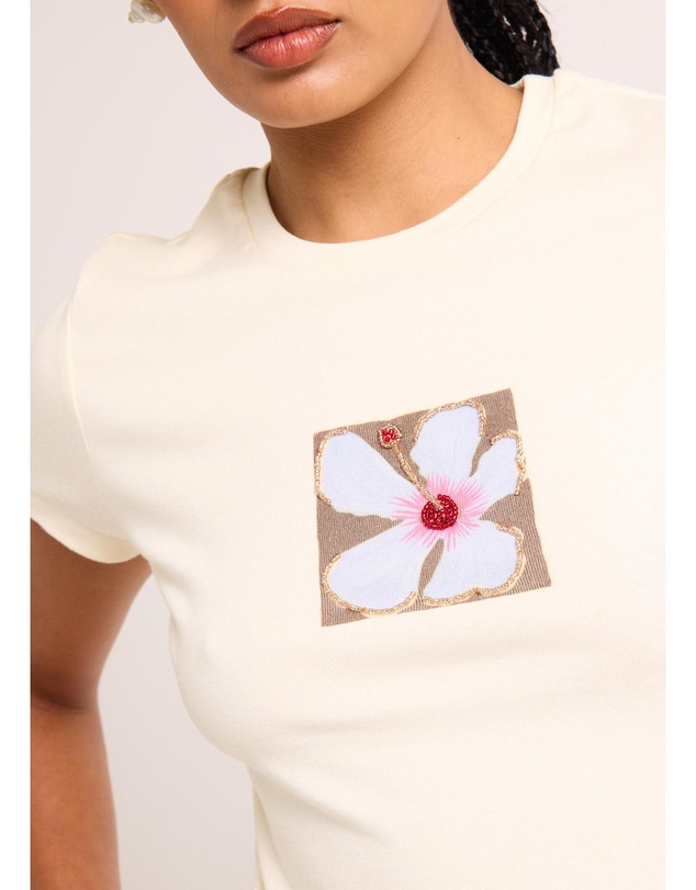 Subtitled - Hibiscus Hideaway Baby Tee
