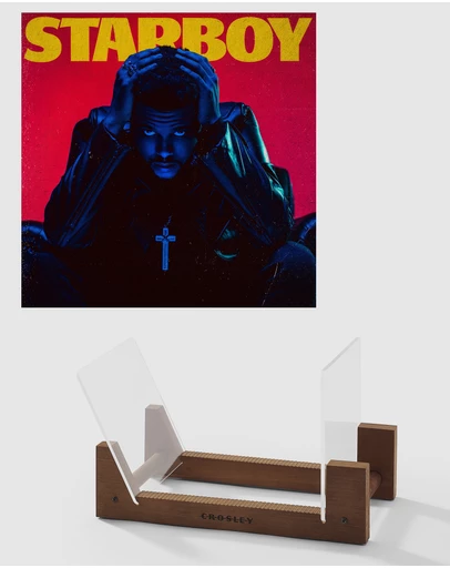 Universal Music - The Weeknd Starboy - Double Vinyl Album & Crosley Record Storage Display Stand