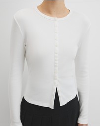 Country Road - Long Sleeve Button Through Top