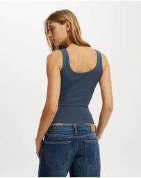 Cotton On - Blake Rib Scoop Tank