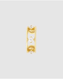 Wanderlust + Co - Pave Gold 9mm Ear Cuff