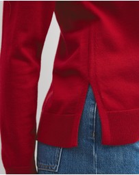 Country Road - Lightweight Merino Wool V-neck Knit