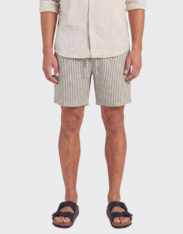 Academy Brand - Stripe Riviera Linen Short