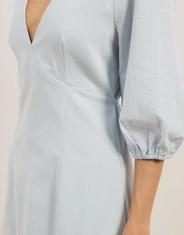 Atmos&Here - Molli V-Neck Short Sleeve Midi Dress