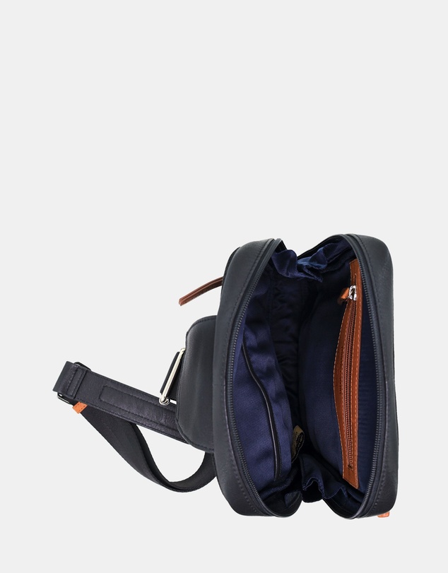 Pierre Cardin - Pierre Cardin Leather 3-Way Sling Bag