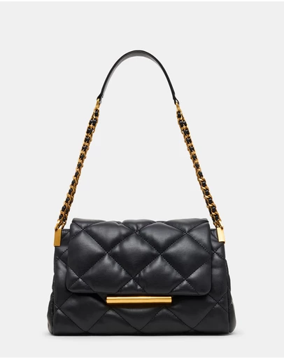 Steve Madden - BColette Black/Gold Shoulder Bag