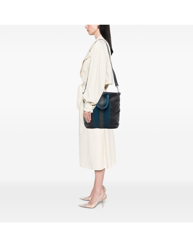 Pre-Loved by Azura Reborn - Pre-Loved Tricolor Nappa Intrecciato Convertible Tote